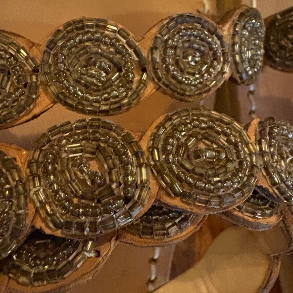 Laidback London Handmade Leather Beaded Sandals Women’s Size 36 (US 5–5.5) NWOT! - Picture 7 of 10